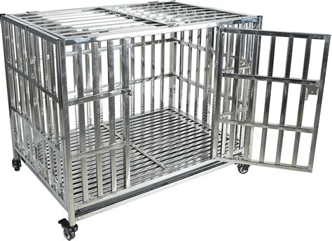 stainless steel dog boxes for sale|Amazon.com: Stainless Steel Dog Crate.